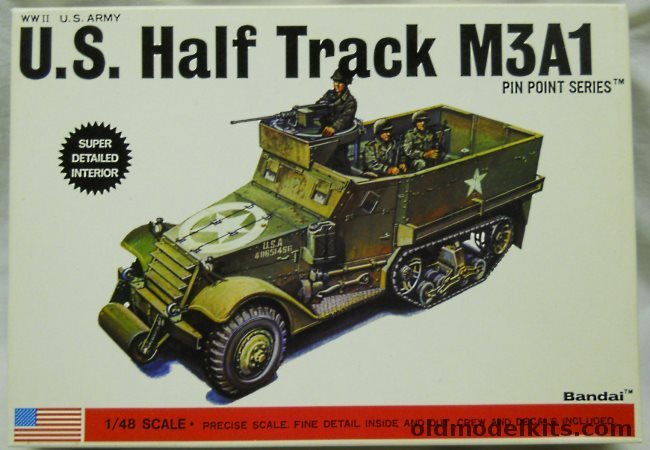 Bandai 1/48 US Half Track M3A1, 8262 plastic model kit